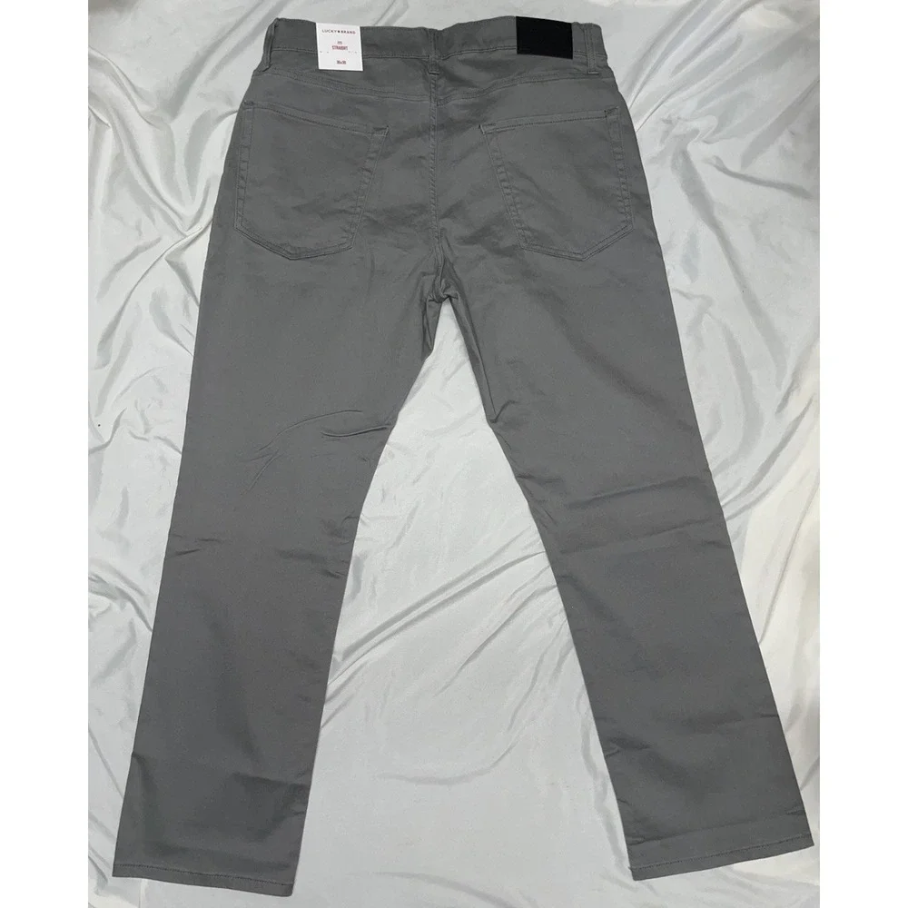 Lucky Brand 223 Straight Advance Stretch Mens Jeans Gray 36X30 NWT